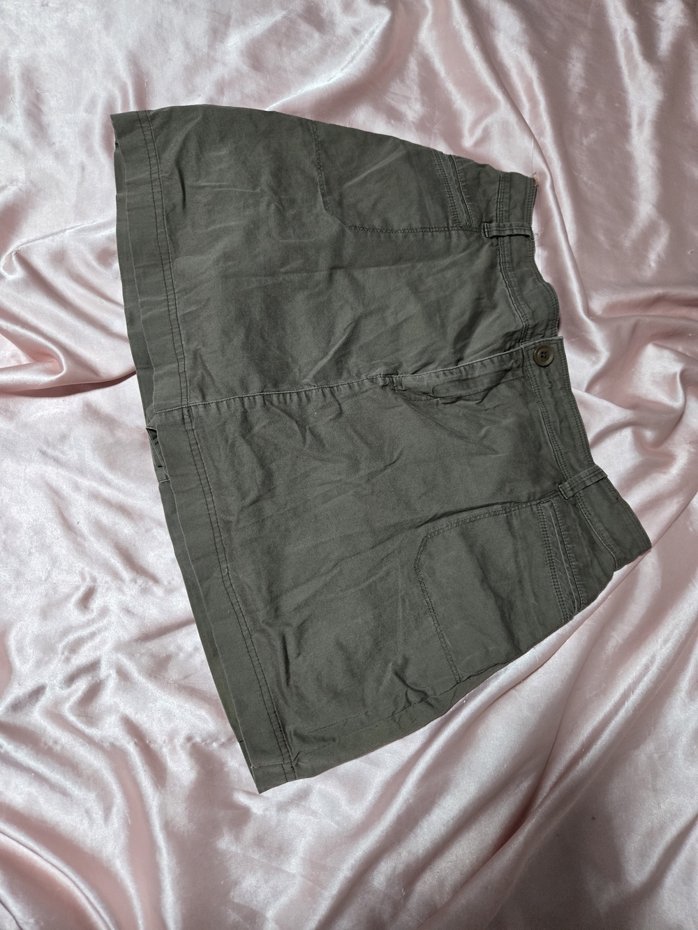 Brown Casual Mini Skort